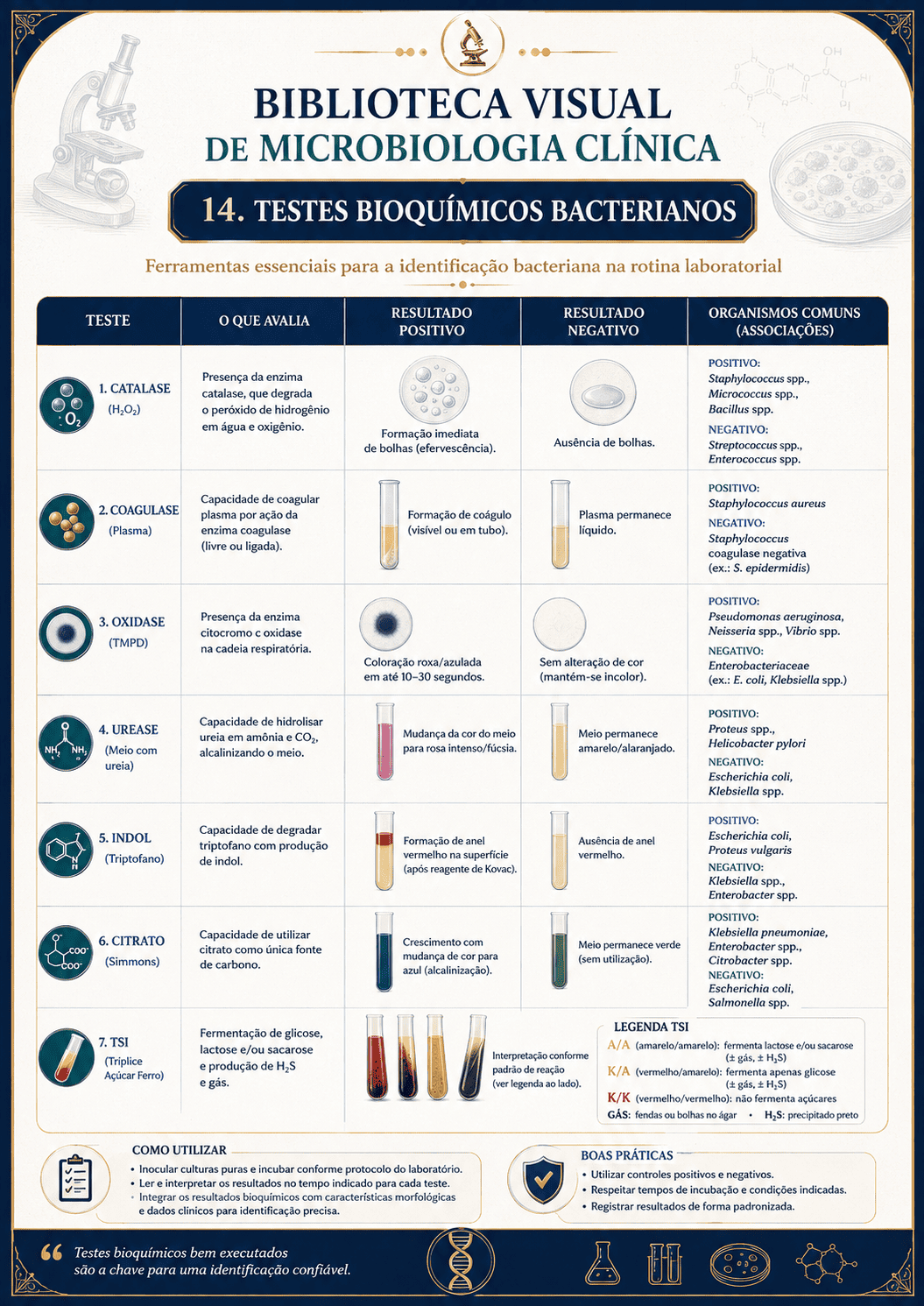 Testes bioquímicos bacterianos